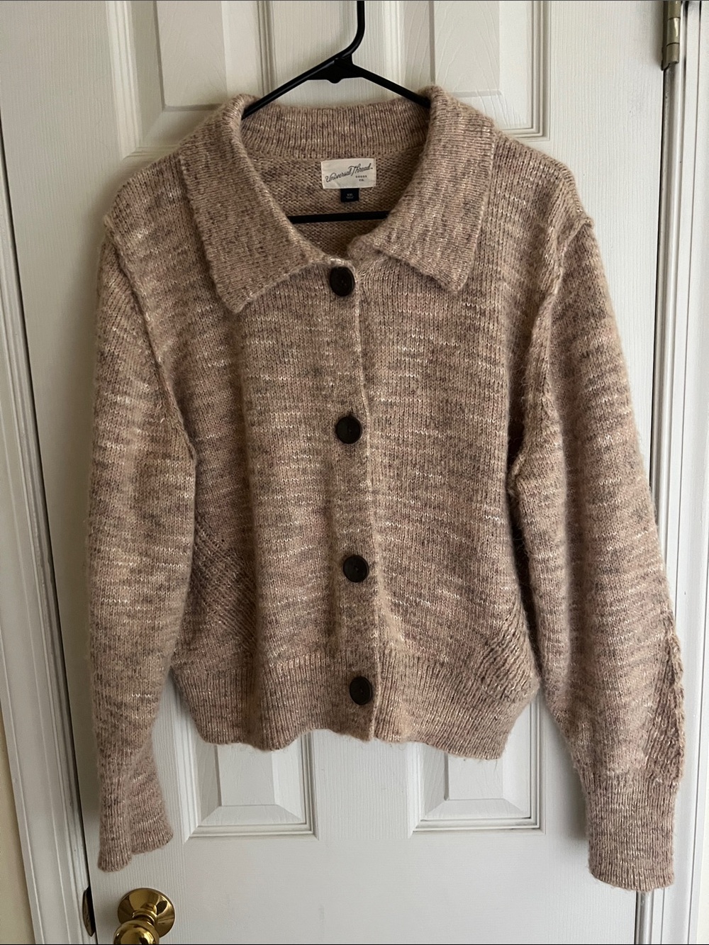 Universal Thread Size XXL Yellow/Tan Cardigan